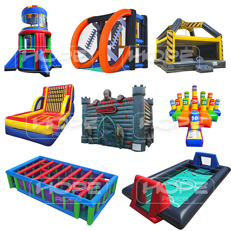 Outdoor commercial kids sports cheap price children wrestling inflatable games bounce house boxing ring for adults