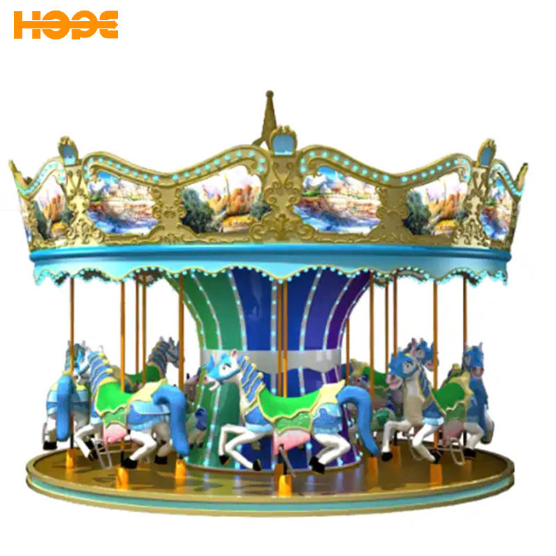 China supplier factory price amusement part rides shopping mall amusement equipment mechanical carousel horse ride for sale