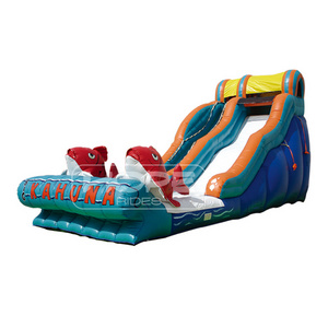 Backyard enjoy summer splash commercial US party rental air jump jumper big kahuna inflatable water slide bounce house castle