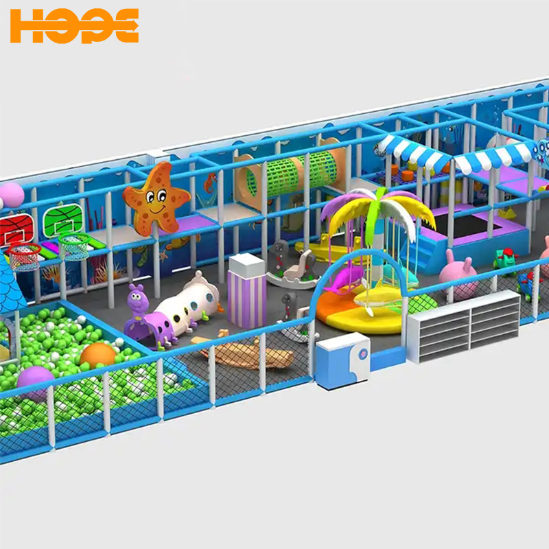 Indoor Wholesale Ball Pits Toddler Kids Play Ground Climber Area Slide Carousel Merry Go Round Soft Play Equipment Set for Sale