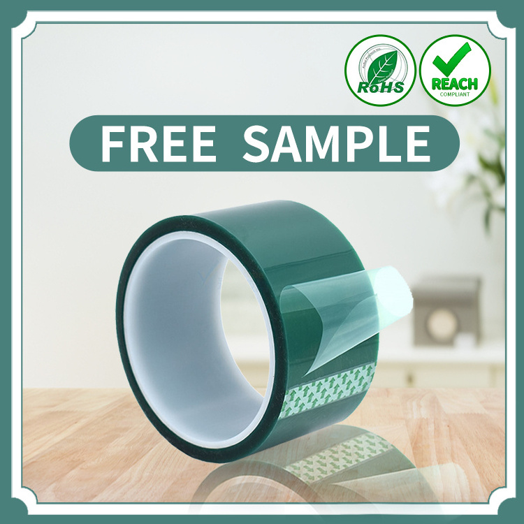 free sample High Temp Resistance Silica Heating Clear transparent Polyester Silicone Tape for sublimation