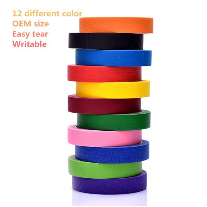 Cinta Hot Selling Reasonable Price 2Mm 1 Inch 30Mm Car Paint Painting Washi Pre Taped Paper Roll Masking Tape