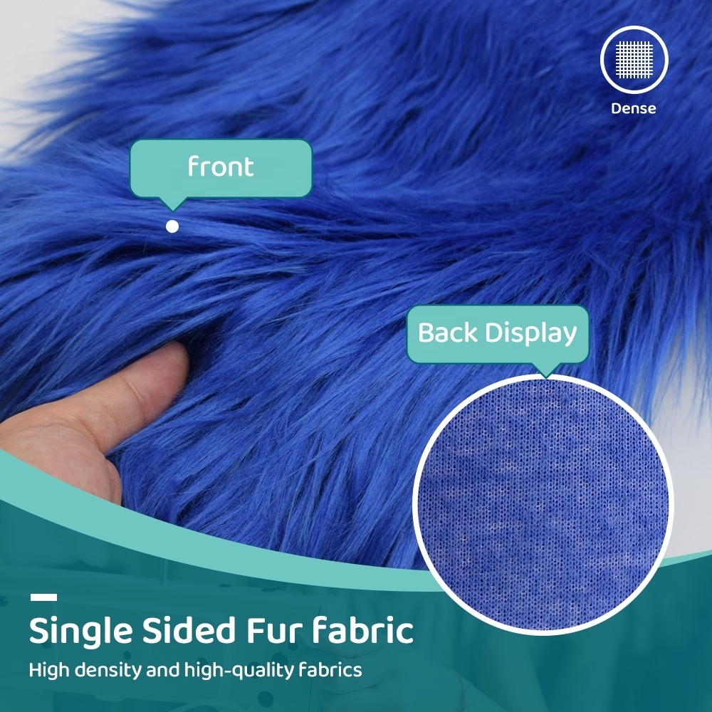 100% polyester Faux shaggy fur Suitable for making fabrics for plush toys and garments