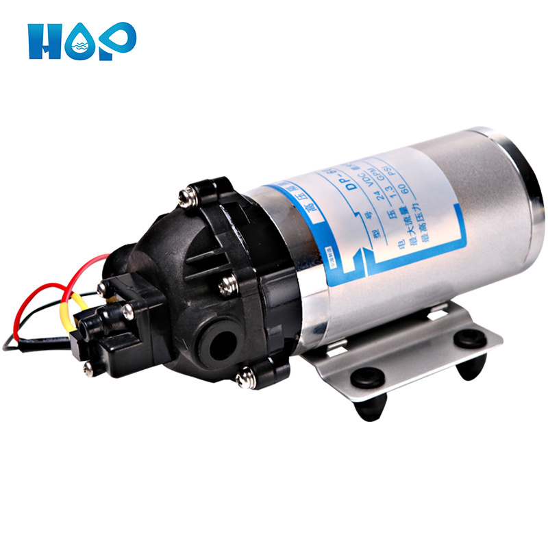 HOP 12V 24V 75GPD self priming mini RO water diaphragm booster pump membrane pressure pump