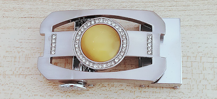 inner size 35mm 36mm gemstone fashion automatic lock belt buckle