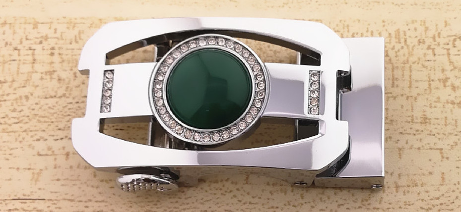 inner size 35mm 36mm gemstone fashion automatic lock belt buckle