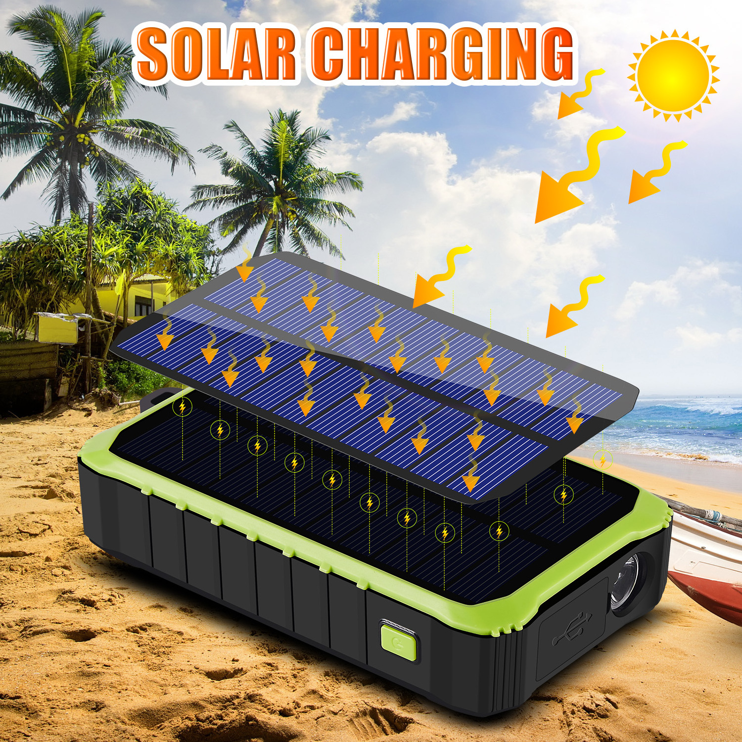 Trending products 2023 new arrivals hand crank 12000mah solar charger Power Bank for emergency use