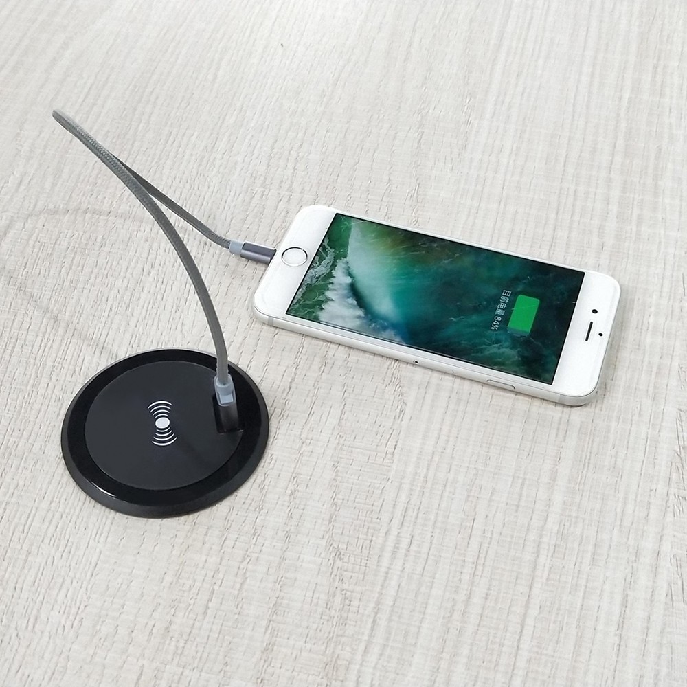 New electrical products 2023 Qi wireless charger portable embedded for home furniture table office equipment 2 in 1 gadgets CE