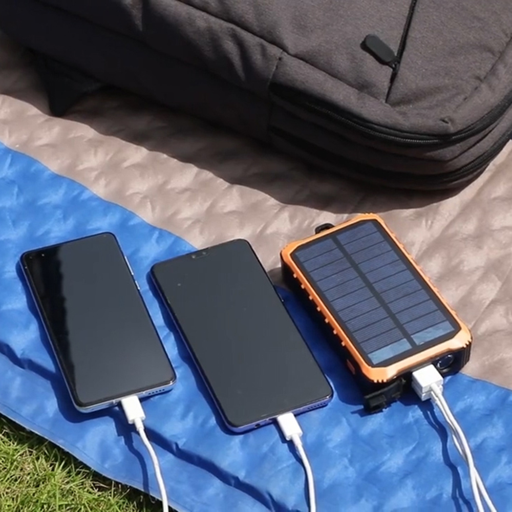 Top selling product portable solar power bank hand crank phone charger emergency mobile battery for iphone