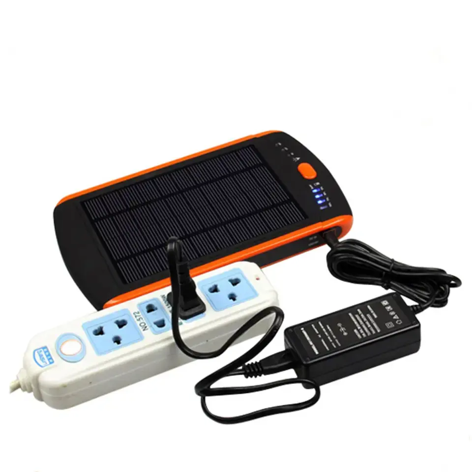 solar mobile charger 23000mah power bank 19V laptop pc Solar panel battery power station  for cell phones laptop pc