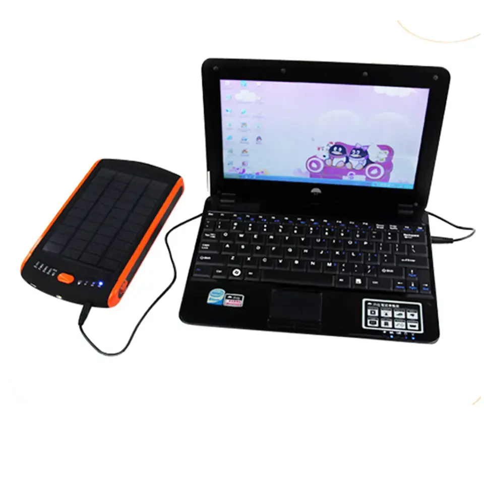 solar mobile charger 23000mah power bank 19V laptop pc Solar panel battery power station  for cell phones laptop pc