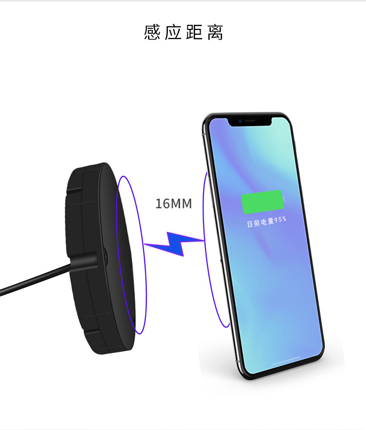 Hidden Invisible furniture Wireless Charger built into desk under table integrated wireless charger