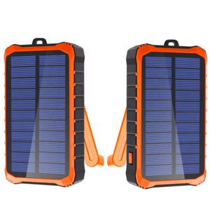 Wholesale solar power bank  12000 mah hand crank  camping solar power bank portable