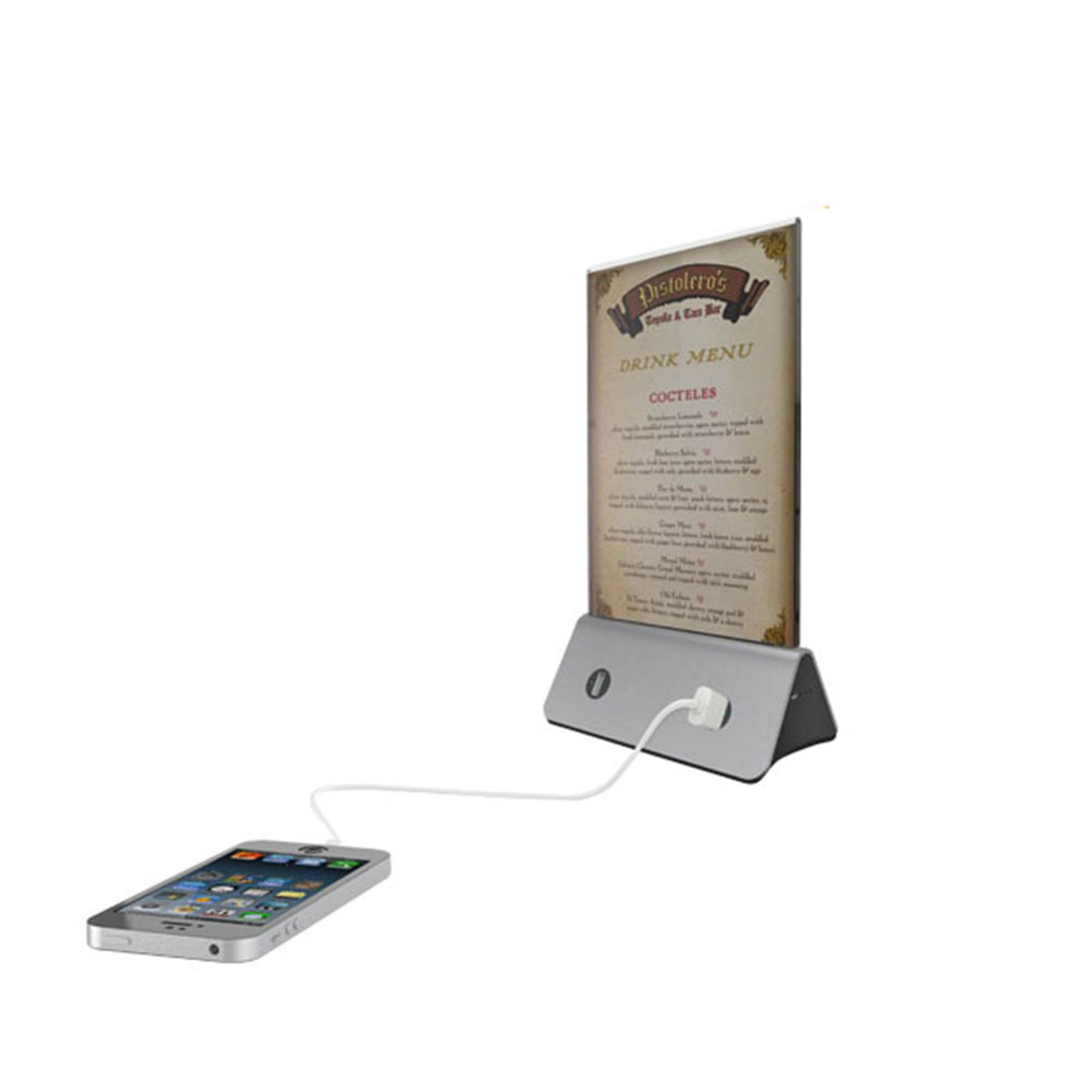 Best advertisement power bank coffee shop hotel menu holder mobile power bank