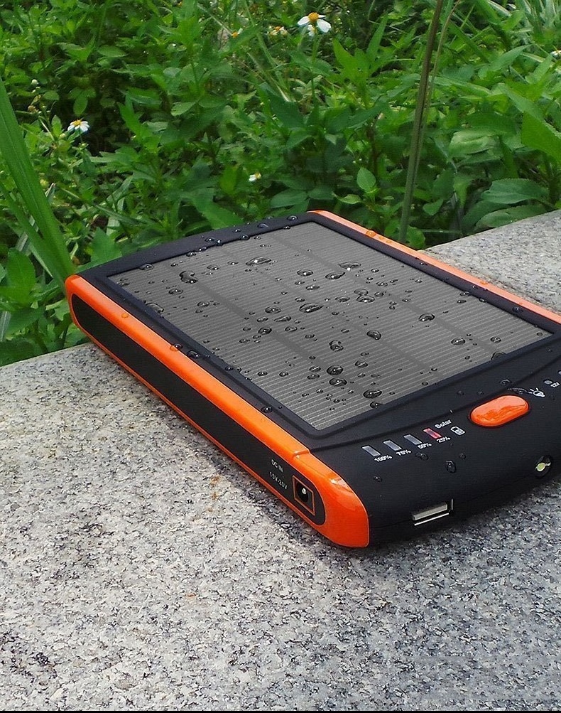 Outdoor backup battery 23000 mah solar power bank solar charger for laptop /ipad /mobile phone