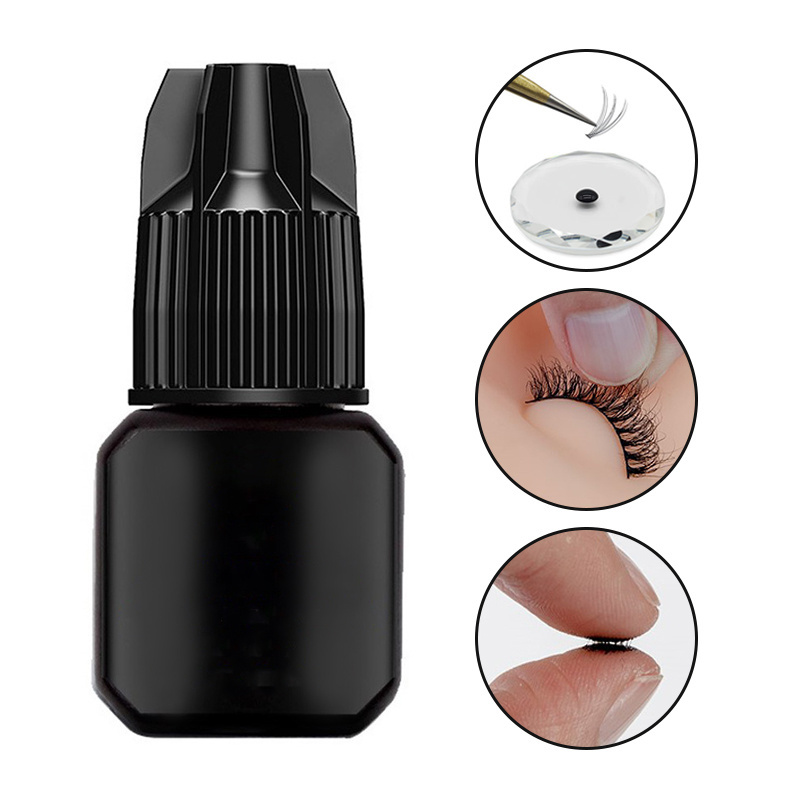 LashPlus Fast And Strong Eyelash Extension Glue 10ml 1 Sec Drying for Semi-Permanent Extensions Supplies