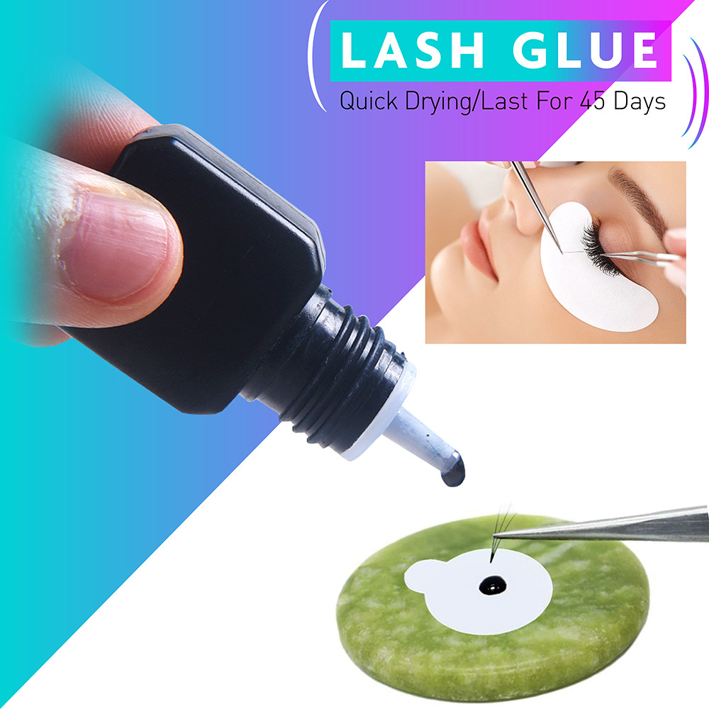 LashPlus Custom logo Low Humidity Professional 0.5-1 sec Fast Drying Eyelash Extension Adhesive Waterproof Eye Lash Glue