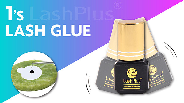 LashPlus Fast And Strong Eyelash Extension Glue 10ml 1 Sec Drying for Semi-Permanent Extensions Supplies