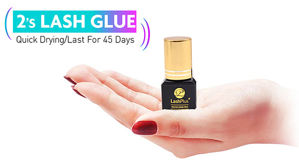 LashPlus Fast And Strong Eyelash Extension Glue 10ml 1 Sec Drying for Semi-Permanent Extensions Supplies