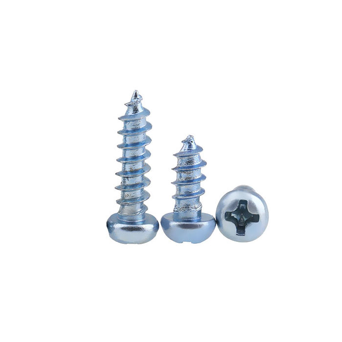 Round Button pan head Phillips Cross Self tapping screw M1 M1.2 M1.4 M1.7 M2 M2.2 M2.6 M3 M3.5 M4.2 M4.8 M5.5 M6.3 zinc plated