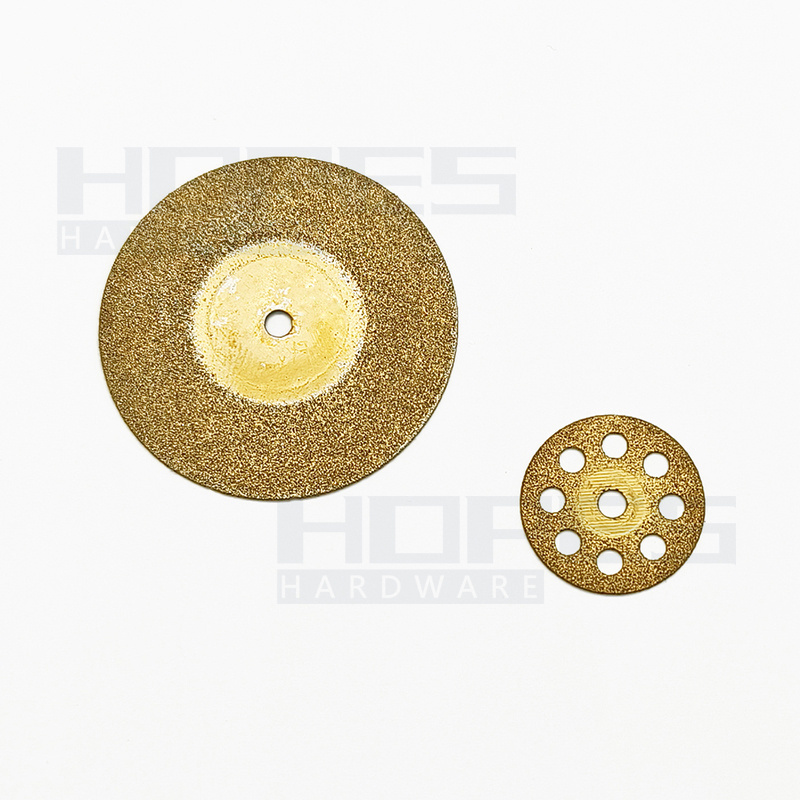 TiN Titanium coated 16-60mm 10pcs Mini Diamond disc circular grinding cutting saw blades electric tools