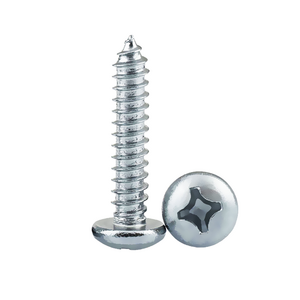 Round Button pan head Phillips Cross Self tapping screw M1 M1.2 M1.4 M1.7 M2 M2.2 M2.6 M3 M3.5 M4.2 M4.8 M5.5 M6.3 zinc plated