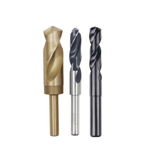 HSS M2 M35 Co Reduced shank Twist drill bits for drilling stainless carbon steel iron brass aluminum metal sheet tools