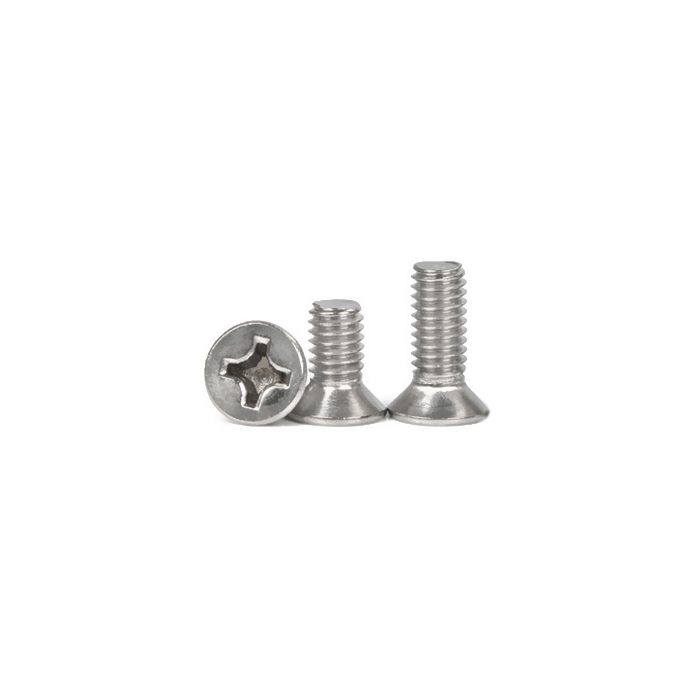 Nickel plated steel Phillips cross flat Countersink head machine screw M1 M1.2 M1.4 M1.6 M1.7 M2 M2.5 M3 M3.5 M4 M5 M6 M8 M10