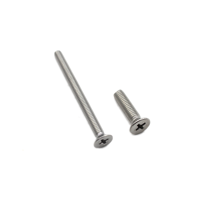 Nickel plated steel Phillips cross flat Countersink head machine screw M1 M1.2 M1.4 M1.6 M1.7 M2 M2.5 M3 M3.5 M4 M5 M6 M8 M10