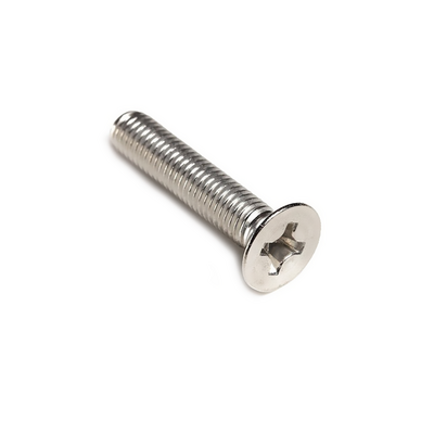 Nickel plated steel Phillips cross flat Countersink head machine screw M1 M1.2 M1.4 M1.6 M1.7 M2 M2.5 M3 M3.5 M4 M5 M6 M8 M10