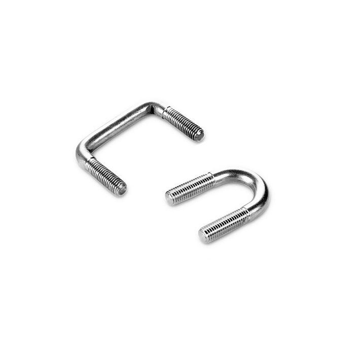 Stainless Carbon steel custom made Square shape U type screw bolt with nut washer M4 to M20 different length width