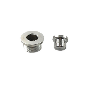 Pipe Screw plug fitting Bolt insert PT NPT thread with cheese head Hex socket blind hole custom service