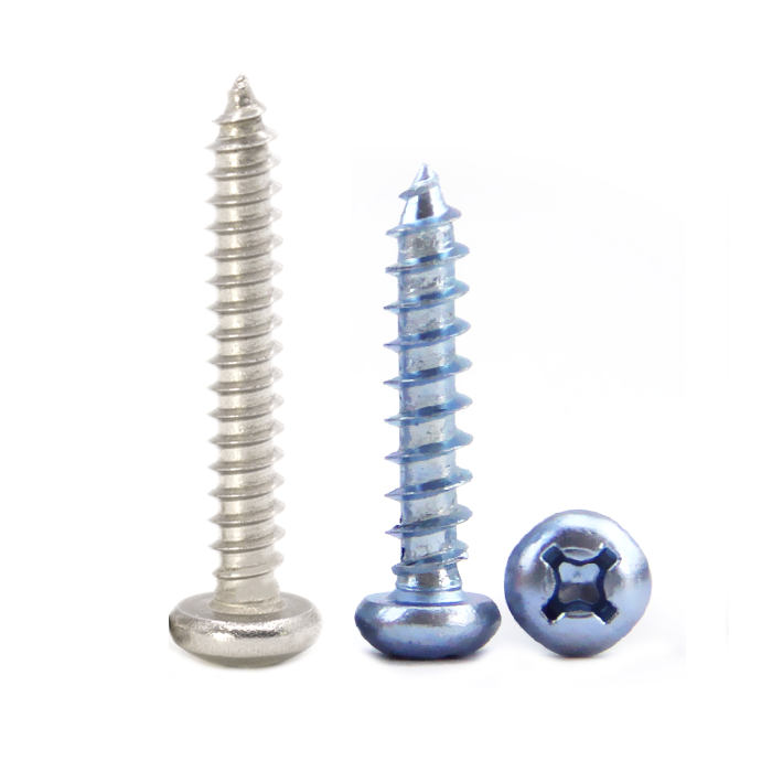 Round Button pan head Phillips Cross Self tapping screw M1 M1.2 M1.4 M1.7 M2 M2.2 M2.6 M3 M3.5 M4.2 M4.8 M5.5 M6.3 zinc plated