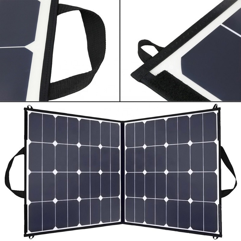 Shenzhen High Efficiency Sunpower Outdoor Portable 100W Foldable Solar Panel Carry Bag