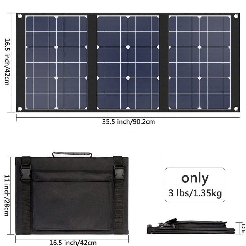 50W Portable Folding Monocrystalline Mini Solar Panel Kits Charger panel solar price