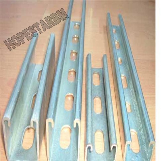 Hot Dip Galvanized Steel Slotted Strut Channel( C Channel, Unistrut, UniStrut Channel)