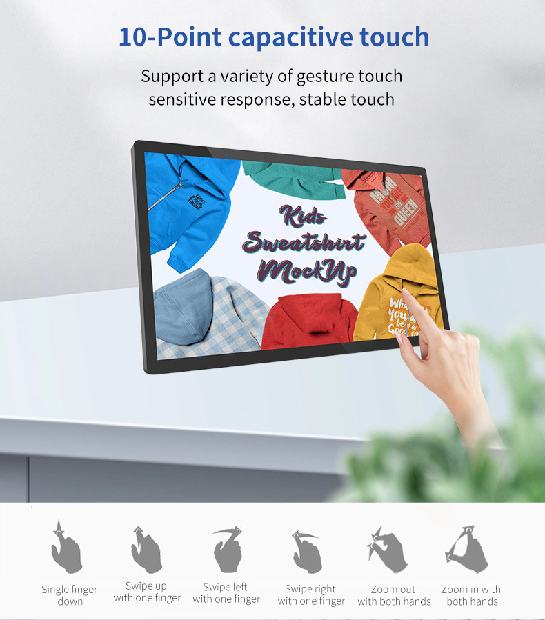 21 21.5 inch android tablet Touch AIO PC Digital Signage WIFI 4G LTE Android Tablet RJ45 HDMI POE Android Tablet PC