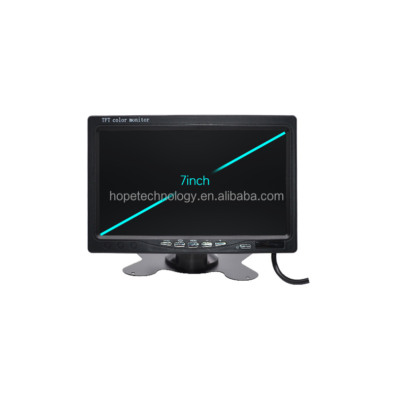 7 inch TFT LCD Truck Monitor AV Interface Safety Media Screen Rear View Function for Backing Up