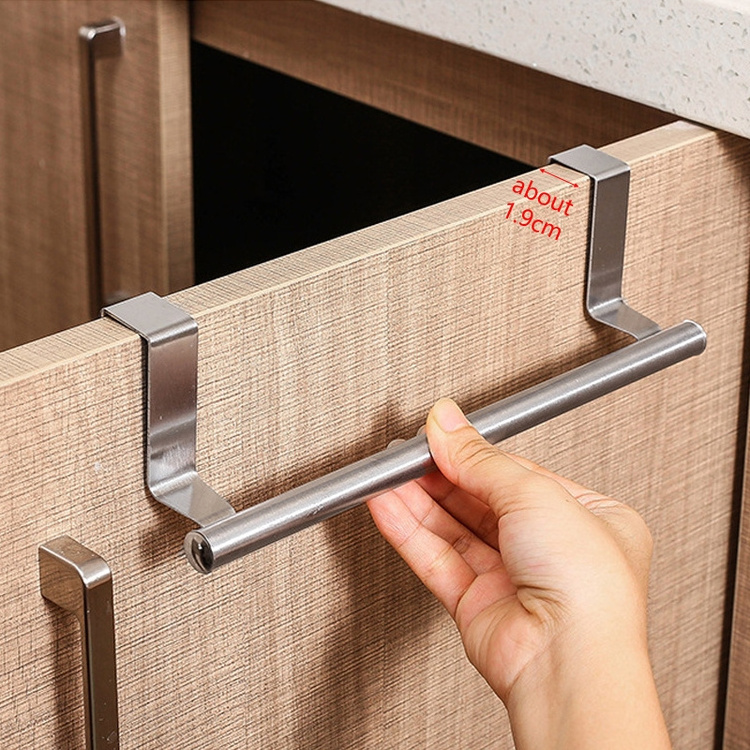 Simple And Practical Bathroom Kitchen Towel Hook Stainless Steel Retractable Towel Rack Hook