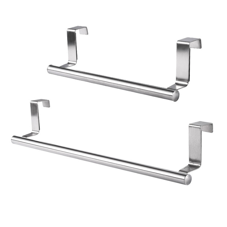 Simple And Practical Bathroom Kitchen Towel Hook Stainless Steel Retractable Towel Rack Hook