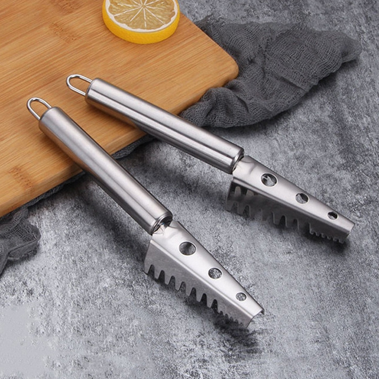 Food Grade Kitchen Supplies Stainless Steel Fish Scale Scraper Fish Scraper Cleaning Tool Scale Scraper