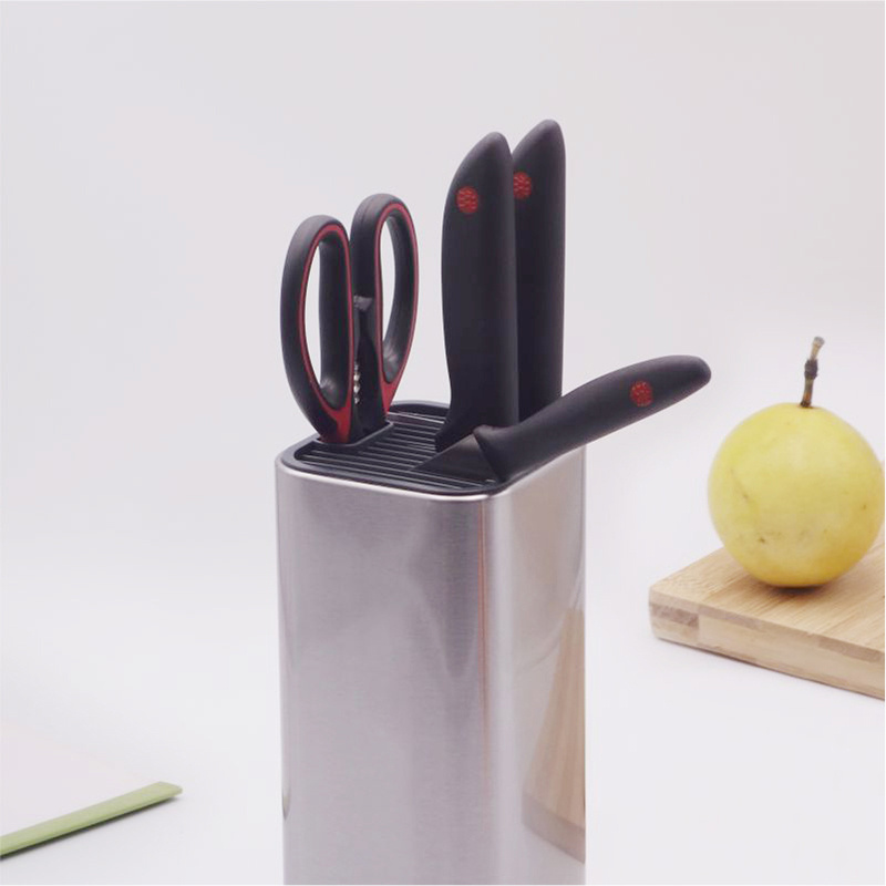 Hot selling multifunctional Universal Kitchen Knife Block Stainless Steel Knife Holder without Knives