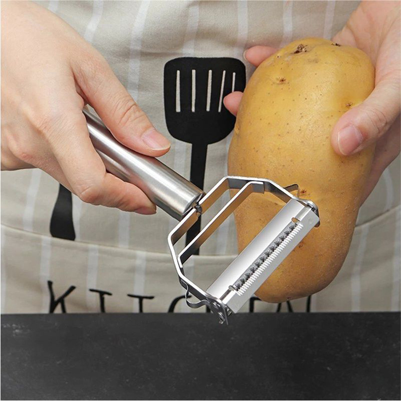 Multifunctional 2 in 1 Stainless Steel Fruit Potato Peeler Vegetable Peeler Julienne Peeler