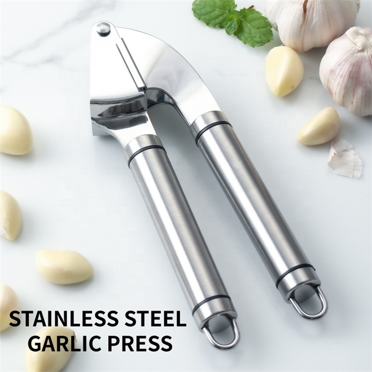 Kitchen Manual Ginger Chopper Peeler Crusher Stainless Steel Garlic Press