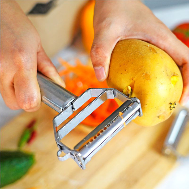 Multifunctional Shredder Carrot Apple Julienne Peeler Vegetable Fruit Peeler Stainless Steel  Potato Slicer