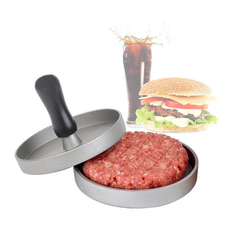 High Quality Kitchen Gadgets Stainless Steel Meat Pie Maker Manual Patty Press Burger Mold