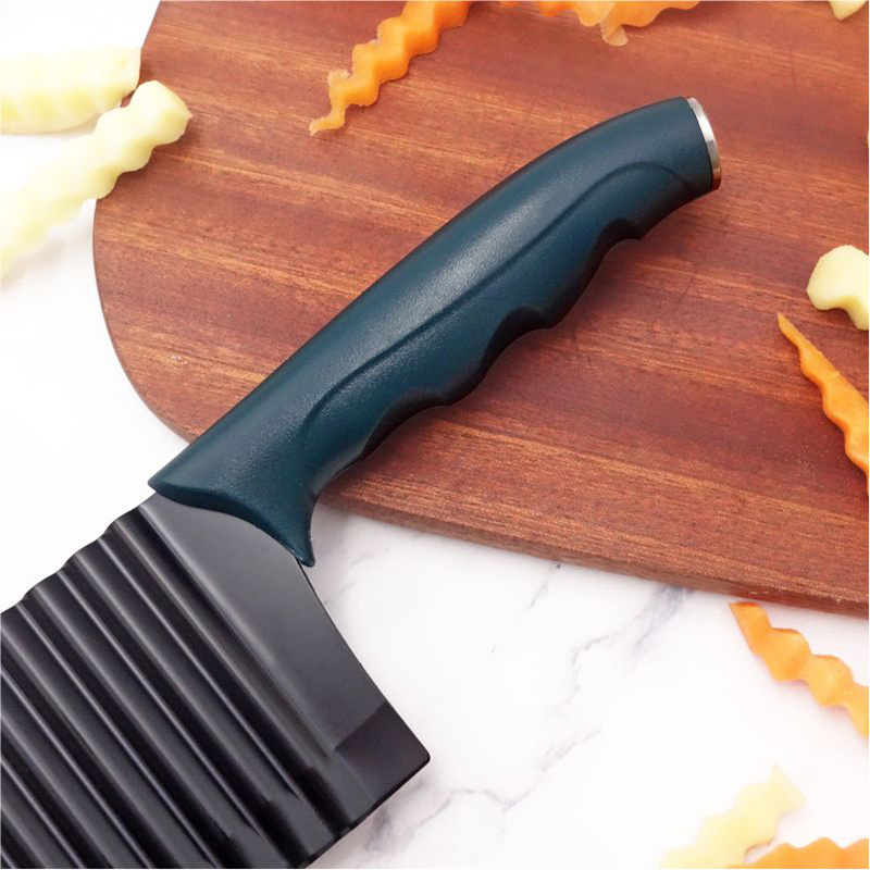 Top Seller Serrator Salad Chopping Knife And Wavy Crinkle Cutter Cutting Tool French Fry Slicer