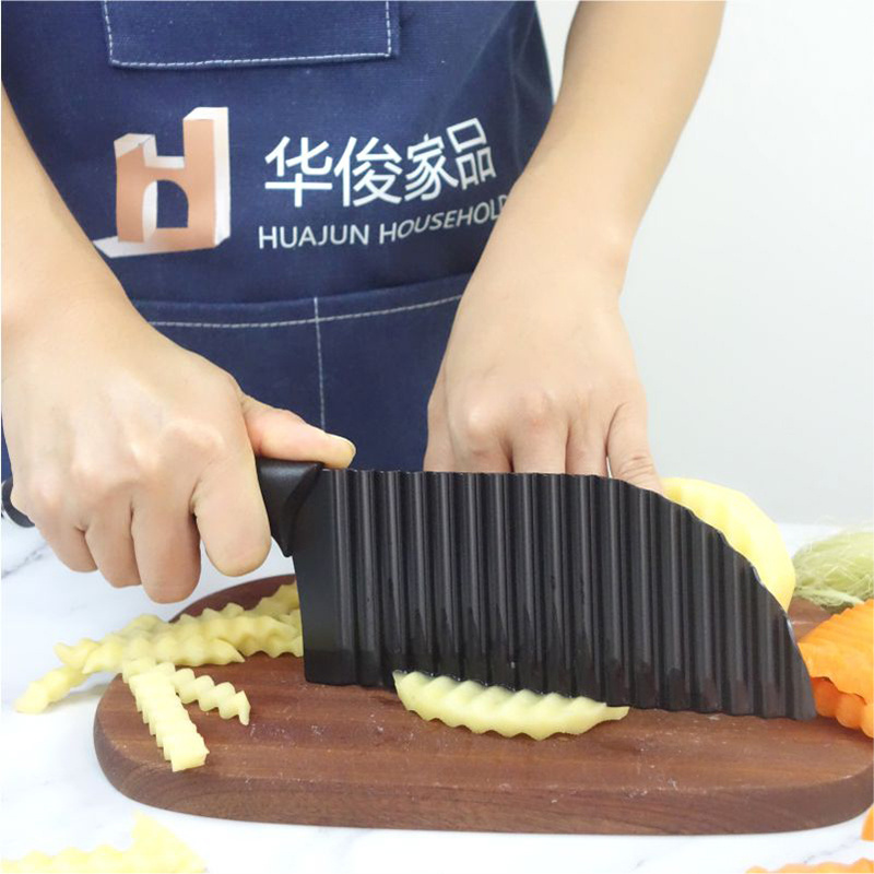 Top Seller Serrator Salad Chopping Knife And Wavy Crinkle Cutter Cutting Tool French Fry Slicer