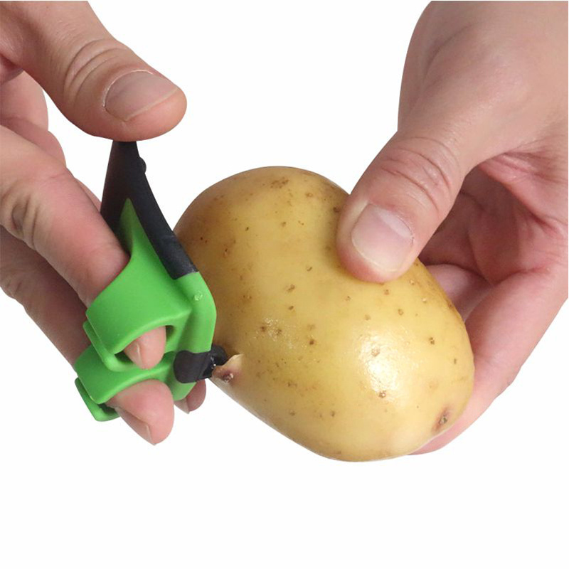 Kitchen Gadget Peeler Convenient And Fast Double Finger Palm Fruit Vegetable Peeler For Pumpkin, Carrot, Cucumber, Potato