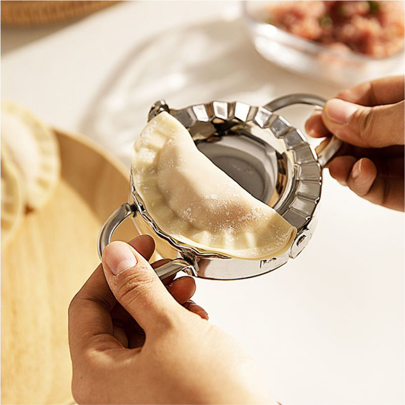 pastry accessories Stainless Steel manual Pie Dough Pastry dumpling mold press dumpling mould maker set